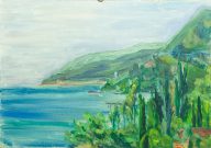 Алушта. Вид на бухту<span style='font-size:24px;color:green;'> <i class='fab fa-bitcoin' style='vertical-align:middle;opacity:0.5;'></i></span><span style='font-size:12px; color:var(--main-color);'> Предлагается</span><a href='https://lenazel.art/?post_type=artobj&p=18344' target='_blank' style='display:block;margin-top:-25px !important;'><span style='font-size:12px;opacity:0.5;line-height:10px;'></br>Нажмите для дополнительной информации</span></a>